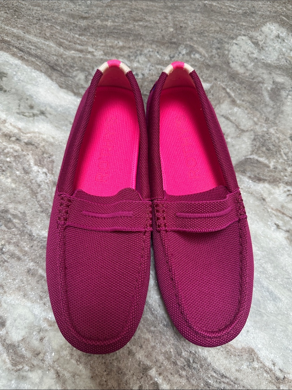 Rothy’s The Driver Loafers in Raspberry - Picture 2 of 8
